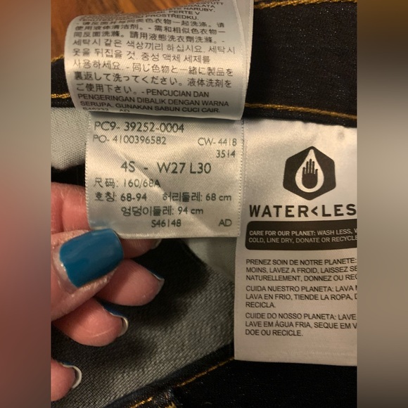 Ladies (NWOT) Levi Strauss Boot Cut Dark Demin Jeans Sz 27W/30L - Picture 6 of 7